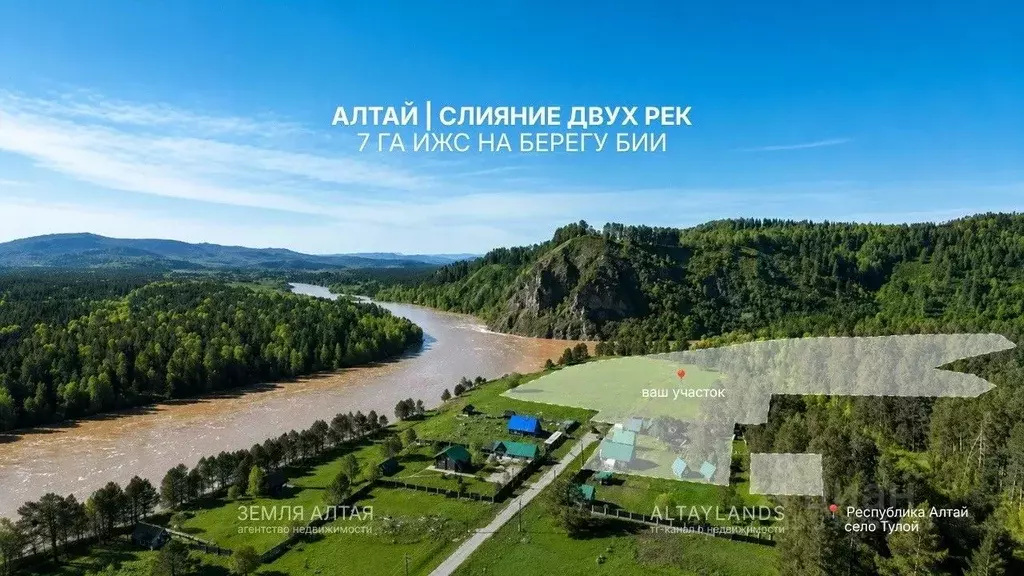 Участок в Алтай, Турочакский район, с. Тулой  (7.0 га.) - Фото 1