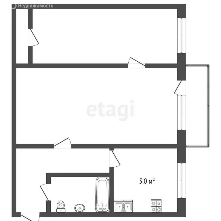 2-комнатная квартира: Ярославль, улица Урицкого, 52 (43.9 м) - Фото 0