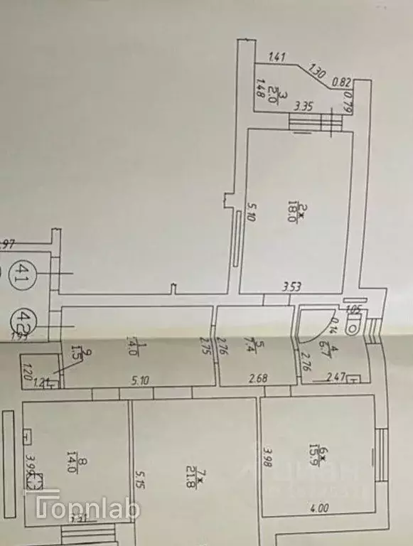 3-к кв. Калининградская область, Калининград Колхозная ул., 17 (99.3 ... - Фото 2