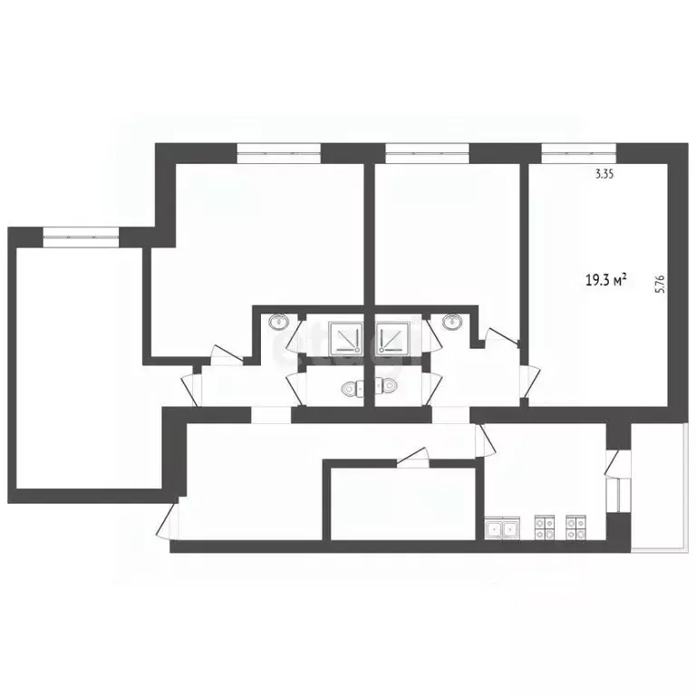 Комната Удмуртия, Можга Можгинский район, Луговая ул., 50а (19.3 м) - Фото 2