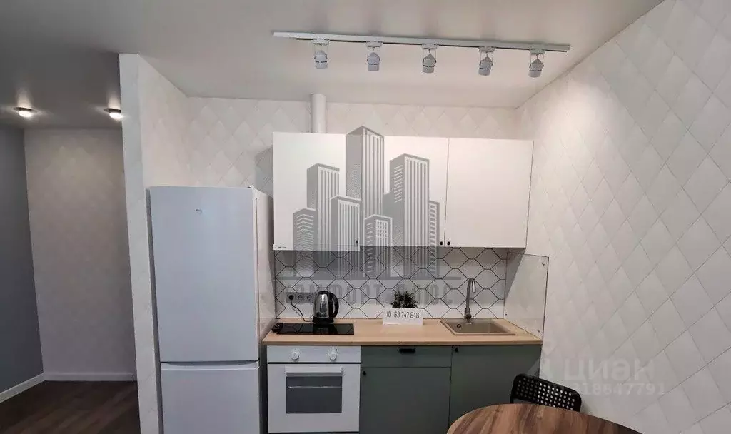 1-к кв. Татарстан, Казань ул. Николая Ершова, 65Б/2 (33.0 м) - Фото 1