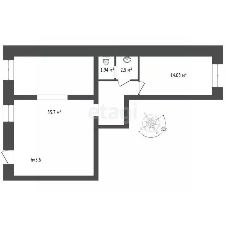 Помещение свободного назначения в Забайкальский край, Чита ... - Фото 2