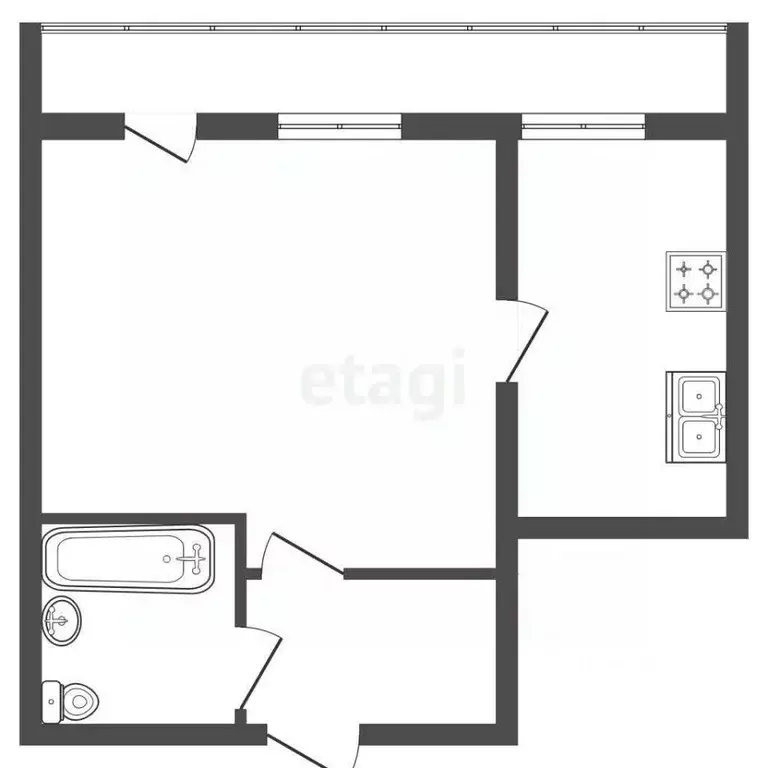 1-к кв. Санкт-Петербург Краснопутиловская ул., 71 (22.6 м) - Фото 2