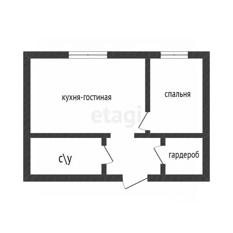 2-к кв. Приморский край, Владивосток ул. 2-я Линейная, 19А (44.3 м) - Фото 1