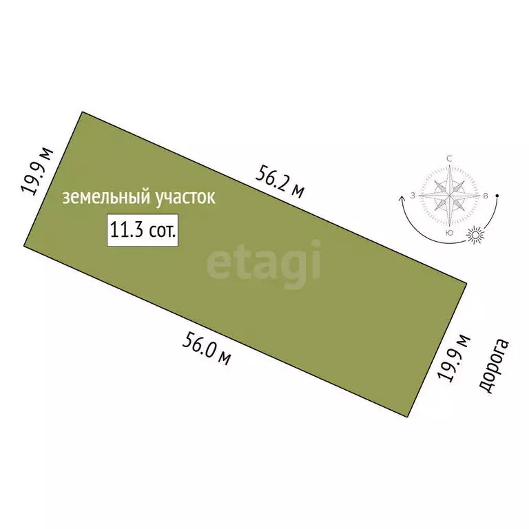 Участок в Ярославский муниципальный округ, деревня Федорино (11.3 м) - Фото 1