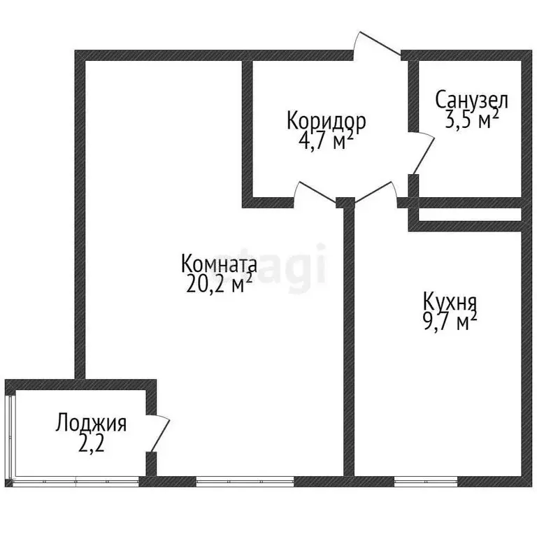 1-комнатная квартира: Краснодар, Венецианская улица, 6 (38.1 м) - Фото 1