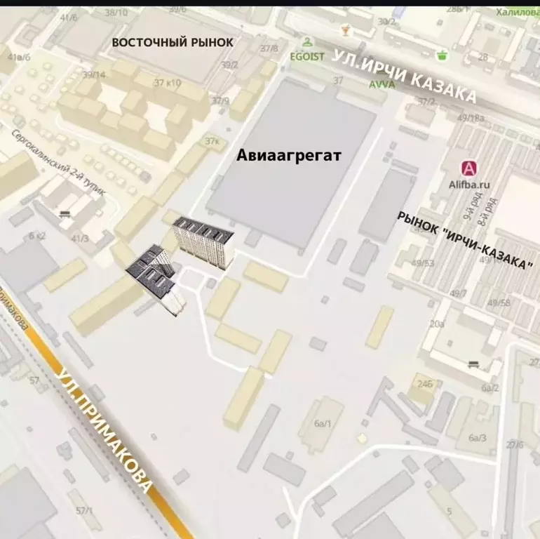 1-к кв. Дагестан, Махачкала ул. Примакова, 26/1 (56.8 м) - Фото 2