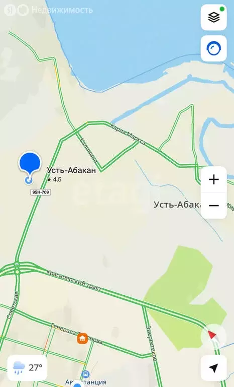 Участок в Усть-Абакан, улица Гастелло (9.96 м) - Фото 1