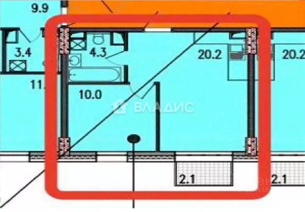 1-к кв. Москва ул. Академика Королева, 13 (36.2 м) - Фото 2