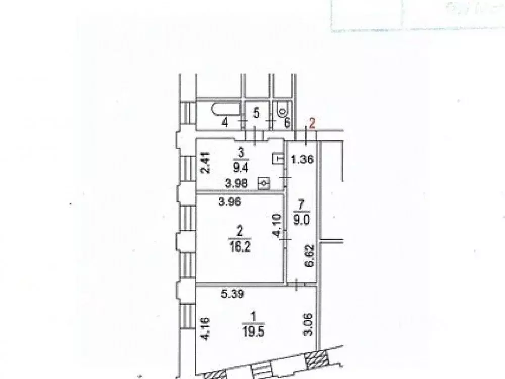 Торговая площадь в Москва Больничный пер., 2 (60 м) - Фото 1