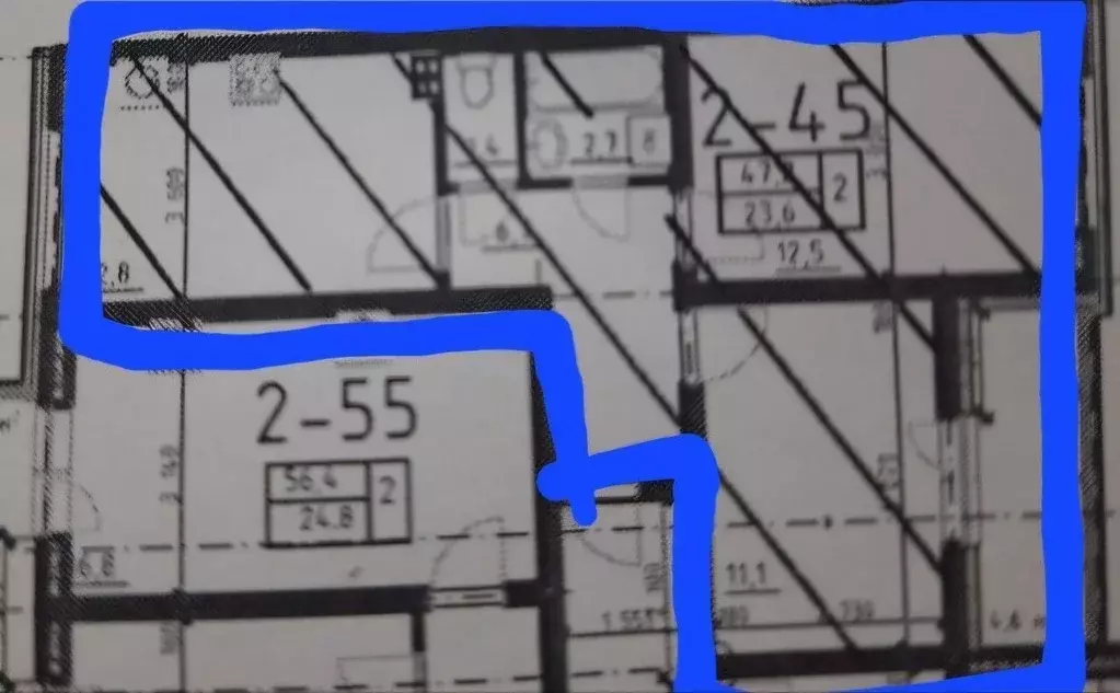 2-к кв. Ленинградская область, Сертолово Всеволожский район, ул. ... - Фото 1