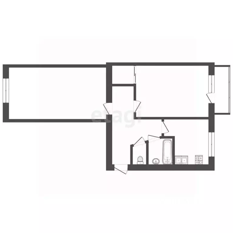 2-к кв. Смоленская область, Смоленск ул. Маршала Соколовского, 9 (44.4 ... - Фото 1