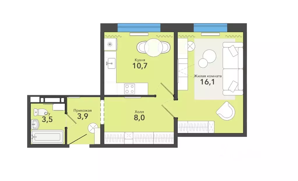 1-к кв. Новосибирская область, Новосибирский район, Станционный ... - Фото 1