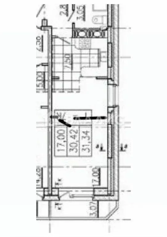 Квартира, 1 комната, 30.6 м - Фото 0