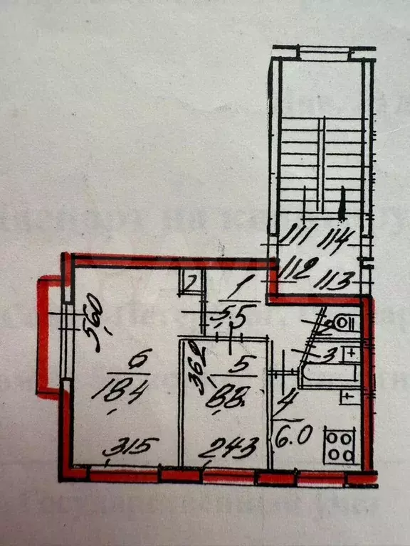 2-к. квартира, 42,1 м, 4/5 эт. - Фото 0