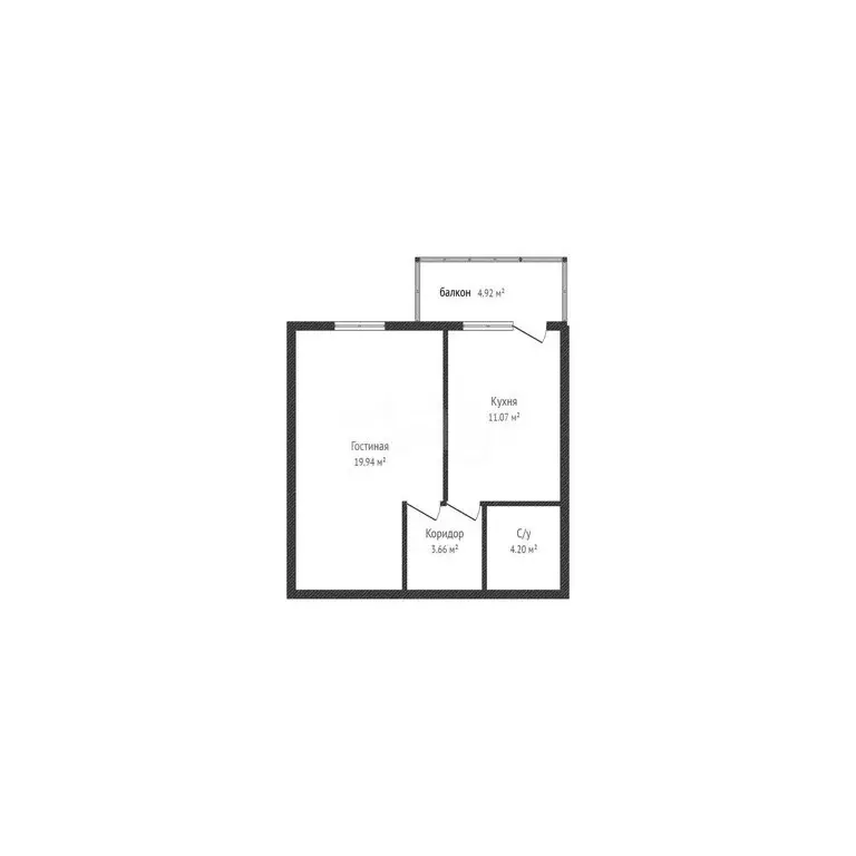 1-комнатная квартира: Краснодар, Кореновская улица, 57к1 (38.7 м) - Фото 0