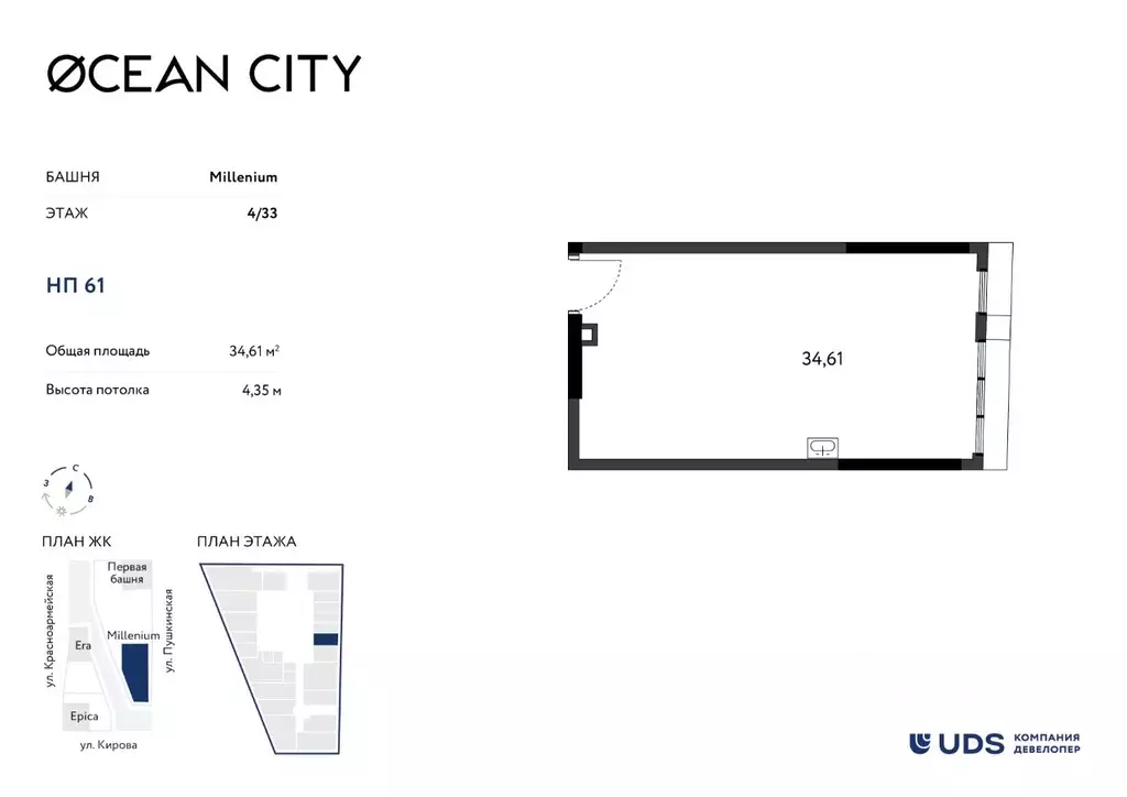 Помещение свободного назначения в Удмуртия, Ижевск Пушкинская ул. (35 ... - Фото 1