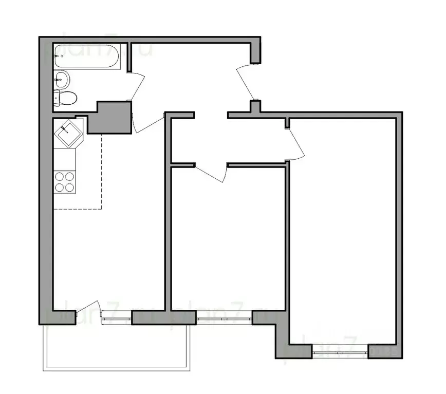 3-к кв. Иркутская область, Иркутск Ново-Ленино мкр, 1-й Ленинский ... - Фото 0
