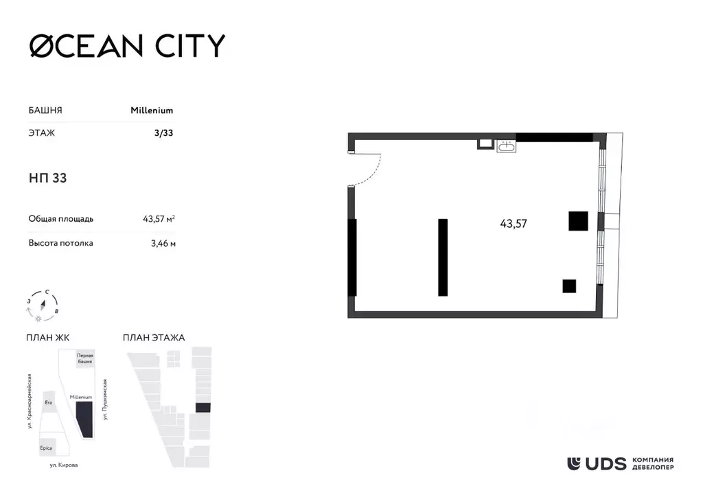 Помещение свободного назначения в Удмуртия, Ижевск Пушкинская ул. (44 ... - Фото 1
