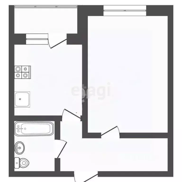 1-к кв. Самарская область, Самара Революционная ул., 101В (42.0 м) - Фото 1