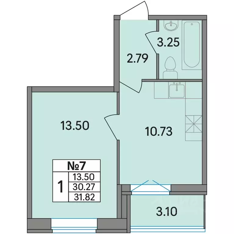 1-к кв. Ленинградская область, Всеволожский район, Агалатовское с/пос, ... - Фото 1