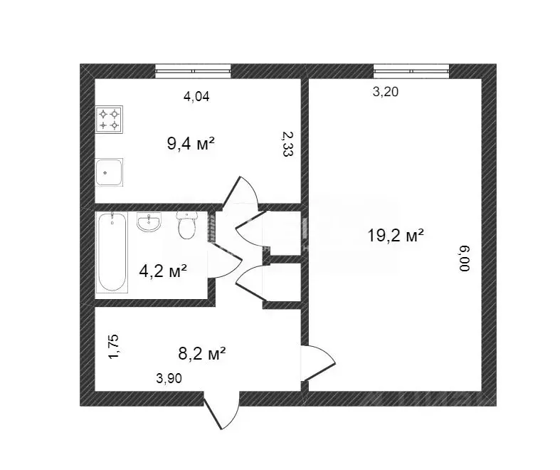 1-к кв. Ямало-Ненецкий АО, Новый Уренгой Советский мкр, 3/3 (38.6 м) - Фото 2