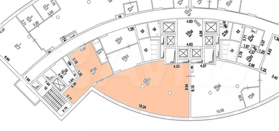 Офис (B), 167.8 мв бизнес-центре «Алексеевская Башня - Фото 0