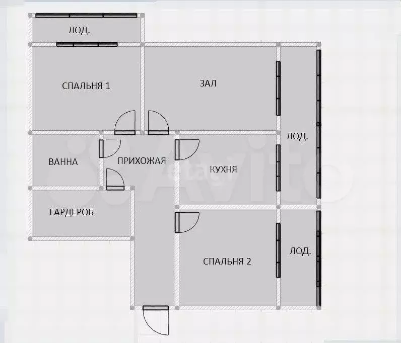 3-к. квартира, 65,3 м, 5/12 эт. - Фото 0