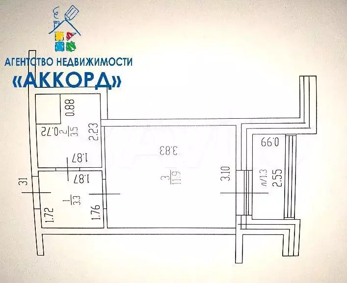 Квартира-студия, 21 м, 5/16 эт. - Фото 0