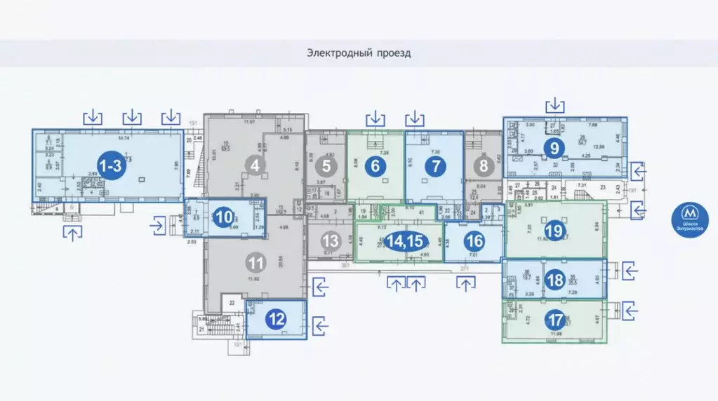 Торговая площадь в Москва Электродный проезд, 16 (93 м) - Фото 2
