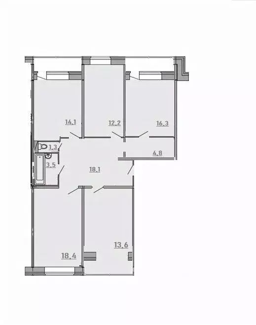 4-к кв. Пензенская область, Пенза ул. Гоголя, 26 (110.0 м) - Фото 1