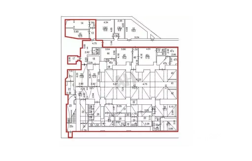 Помещение свободного назначения в Москва Лубянский проезд, 15С2 (442 ... - Фото 2