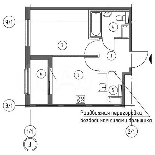 1-к. квартира, 36,4 м, 14/18 эт. - Фото 1