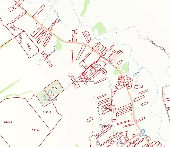 Участок в Тамбовский муниципальный округ, село Сурава (39.46 м) - Фото 2