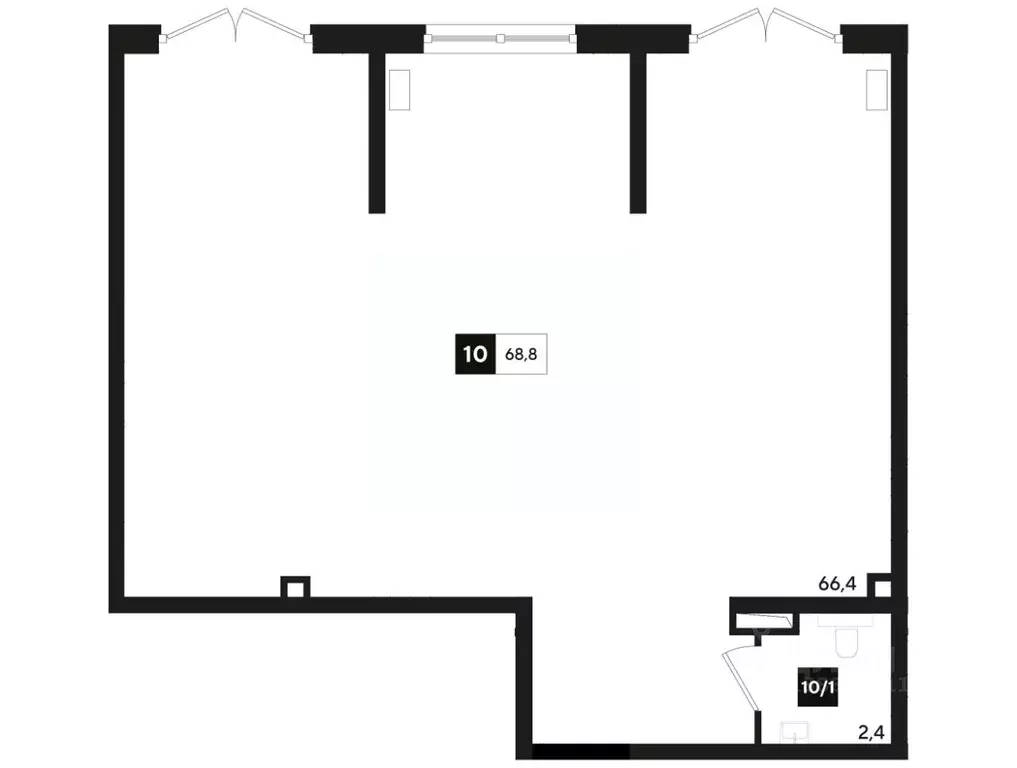 Офис в Краснодарский край, Краснодар ул. Анны Ахматовой, 6/1 (69 м) - Фото 1