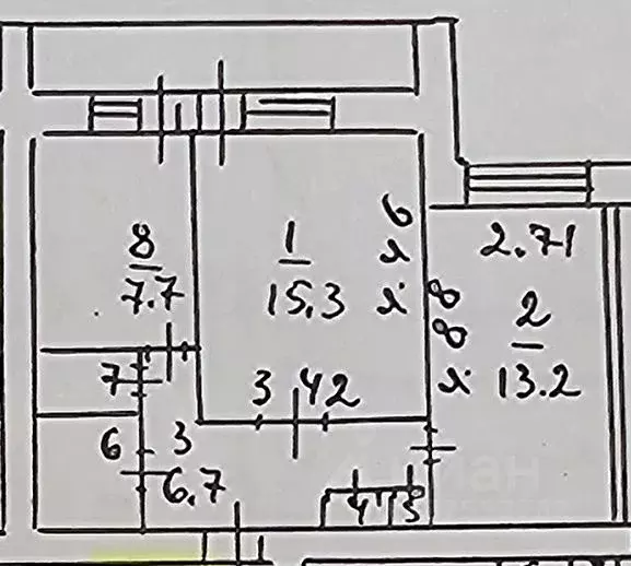 2-к кв. Московская область, Дубна просп. Боголюбова, 11 (48.0 м) - Фото 2