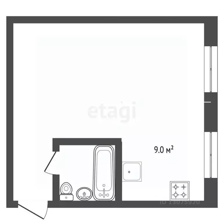 Студия Ярославская область, Ярославль ул. Володарского, 61 (30.9 м) - Фото 2