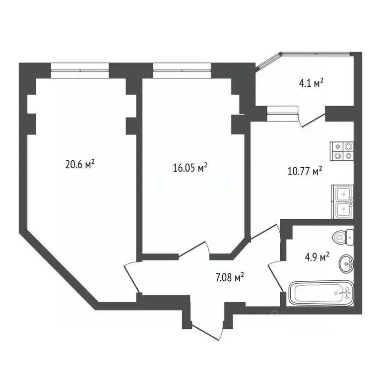 2-к кв. Ростовская область, Ростов-на-Дону Доломановский пер., 116 ... - Фото 1