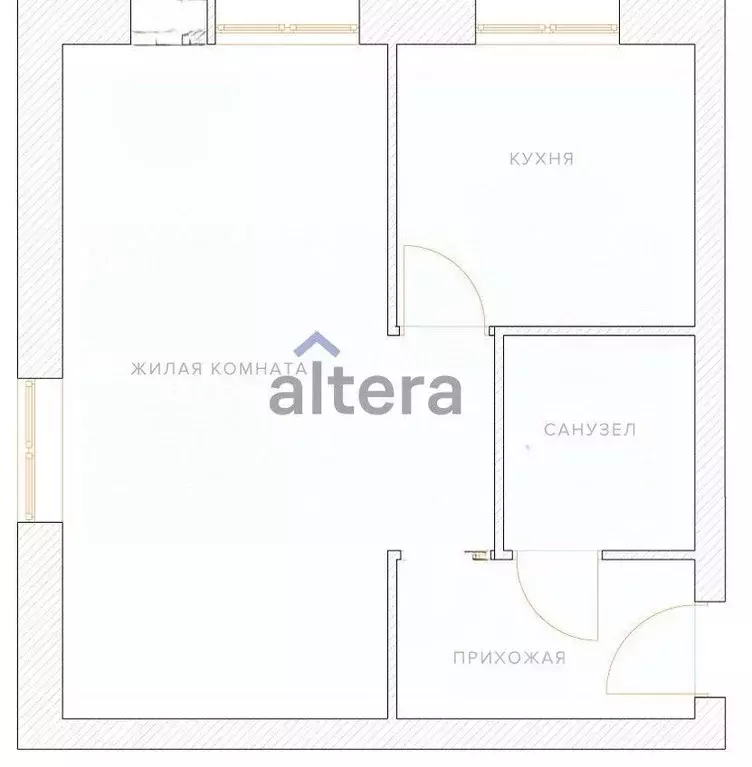 1-к кв. Татарстан, Казань ул. Сибирский Тракт, 25 (30.6 м) - Фото 2