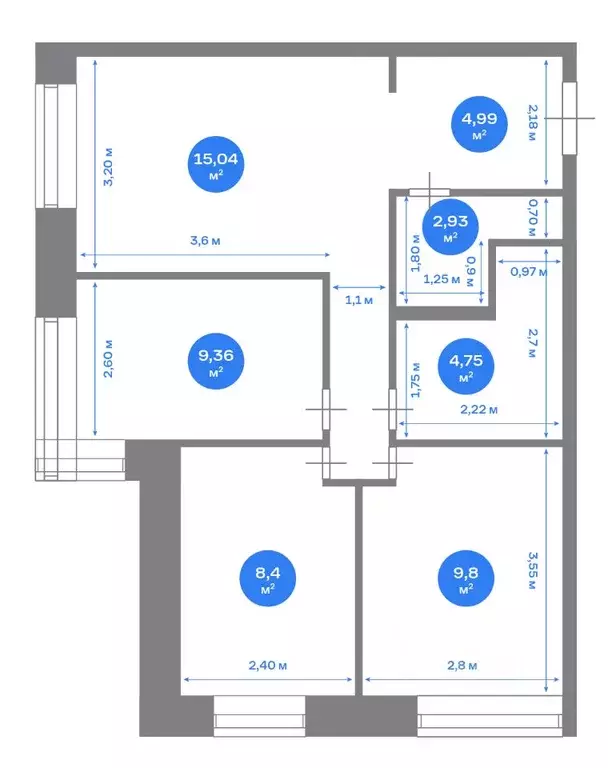 3-к кв. Москва ул. 1-я Ватутинская, 14к2 (58.0 м) - Фото 2