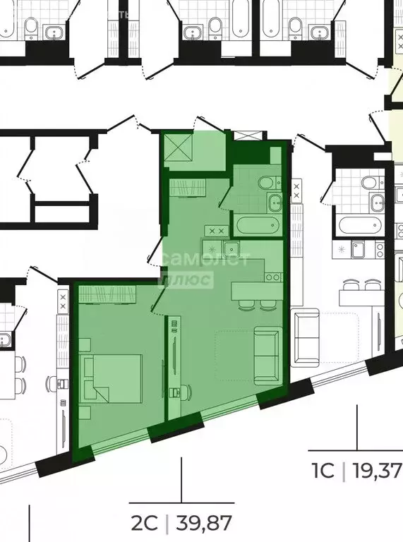 2-комнатная квартира: Новосибирск, Большевистская улица, 14 (40 м) - Фото 0