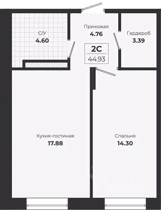 1-к кв. Новосибирская область, Новосибирск Лесоперевалка мкр, Ясный ... - Фото 0