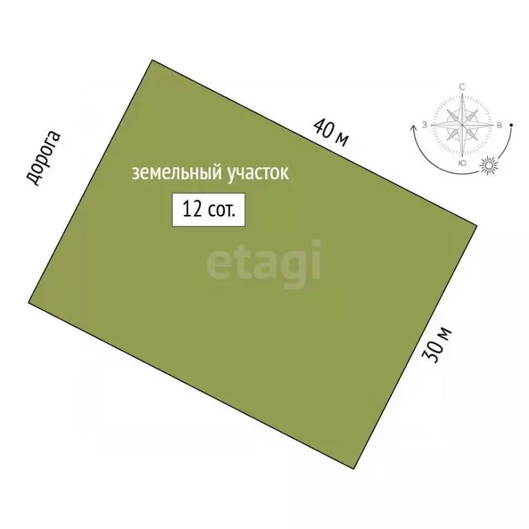 Участок в Вологодская область, Великоустюгский муниципальный округ, д. ... - Фото 2