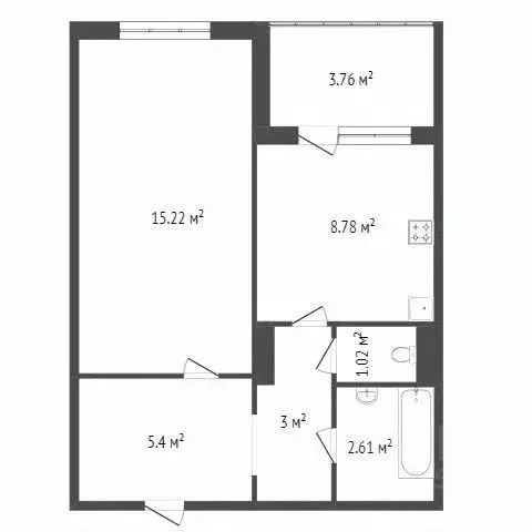 1-к кв. Красноярский край, Красноярск ул. Чернышевского, 114 (36.4 м) - Фото 2