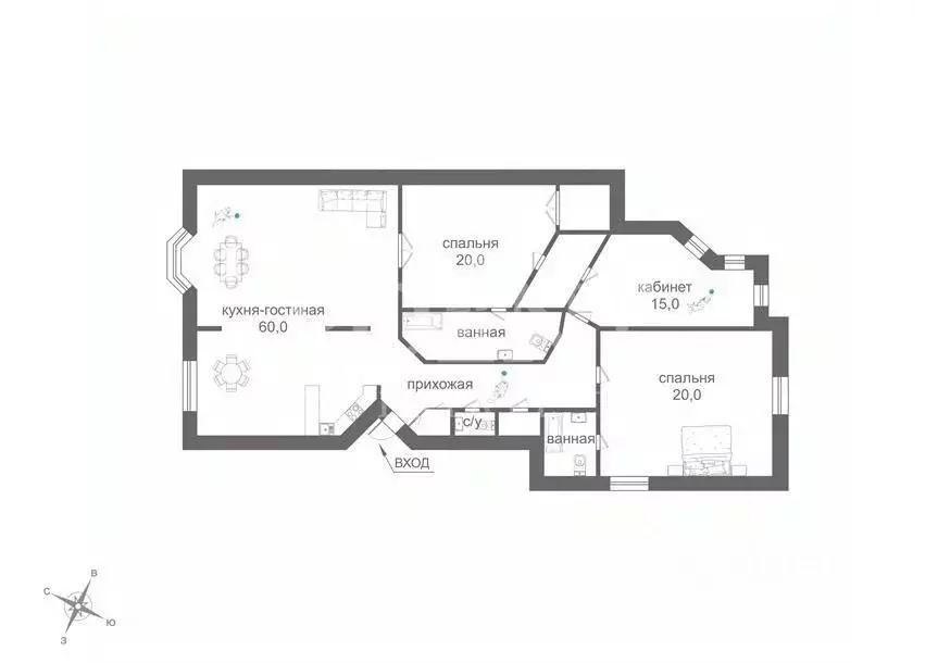 4-к кв. Москва Малая Бронная ул., 25 (147.0 м) - Фото 2