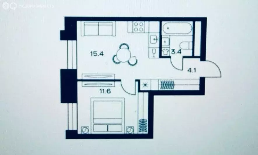 1-комнатная квартира: Москва, Часовая улица, 32 (35 м) - Фото 1