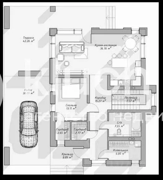 Дом в Татарстан, Верхнеуслонский район, Введенско-Слободское с/пос, с. ... - Фото 1