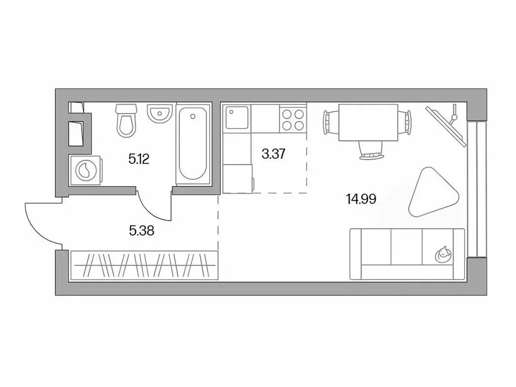Квартира-студия: Москва, Дмитровское шоссе, 73Б (28.86 м) - Фото 0