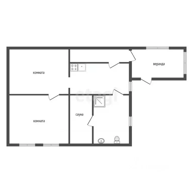 2-к кв. Красноярский край, Сосновоборский муниципальный округ, с. ... - Фото 2