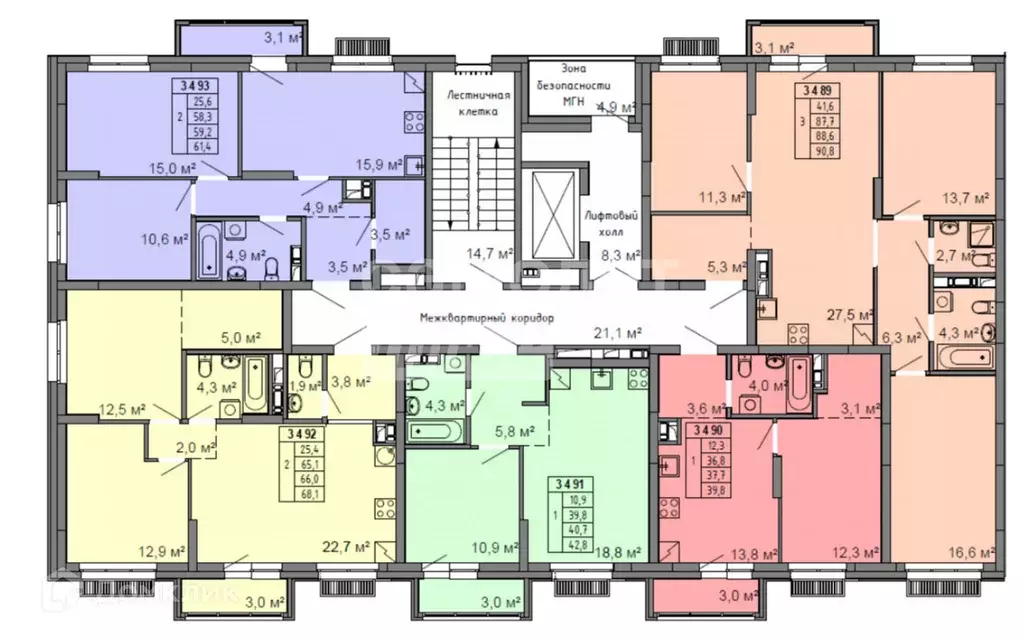 Продаётся 2-к квартира, 58.3 м - Фото 1